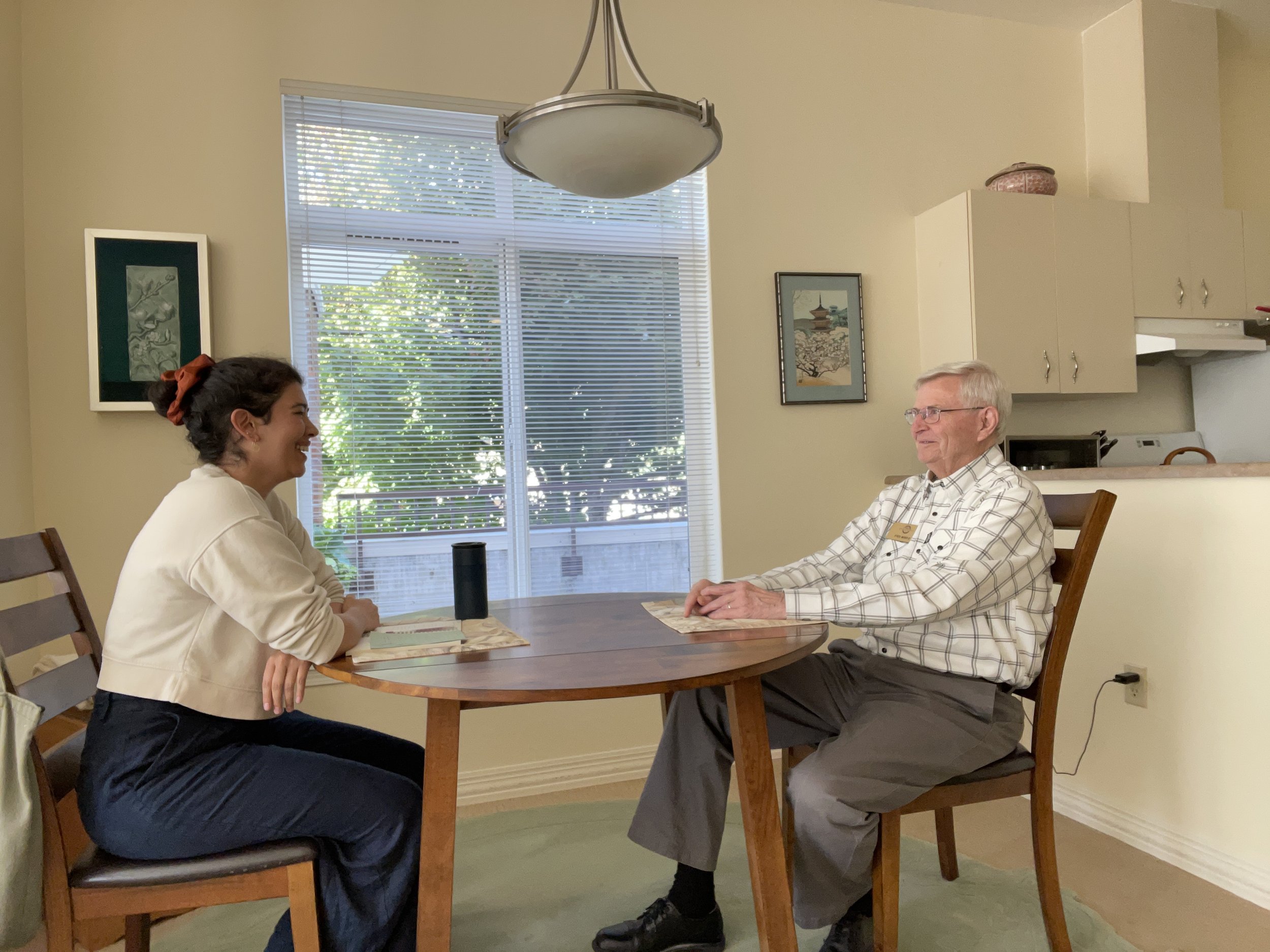 Gina Ariko Maroni with nuclear blade painting