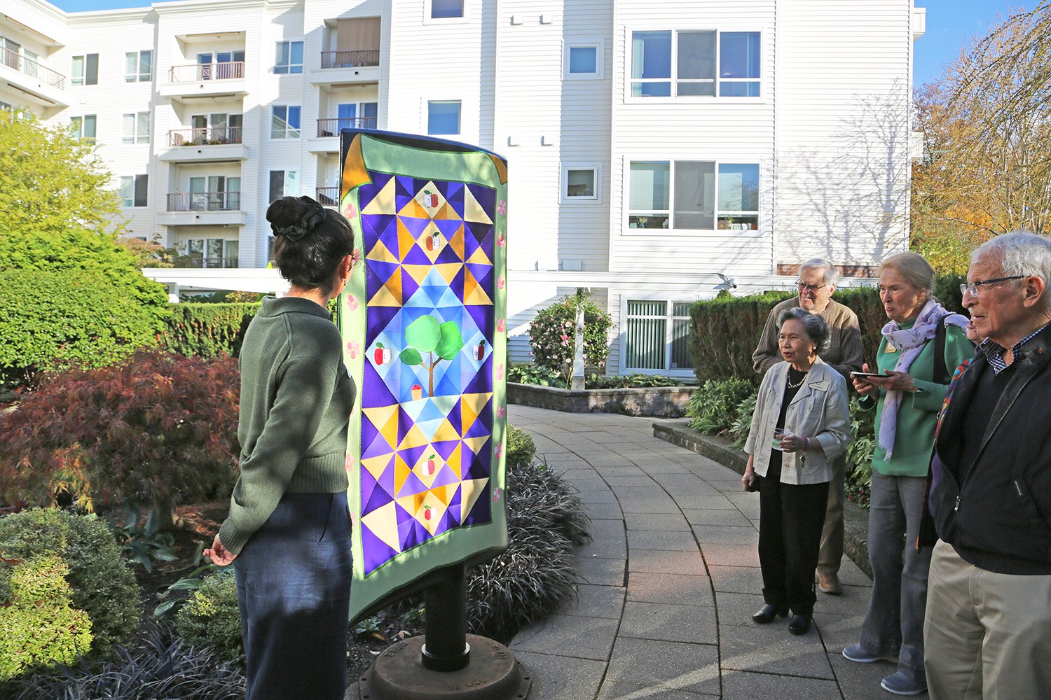 Interwoven installation