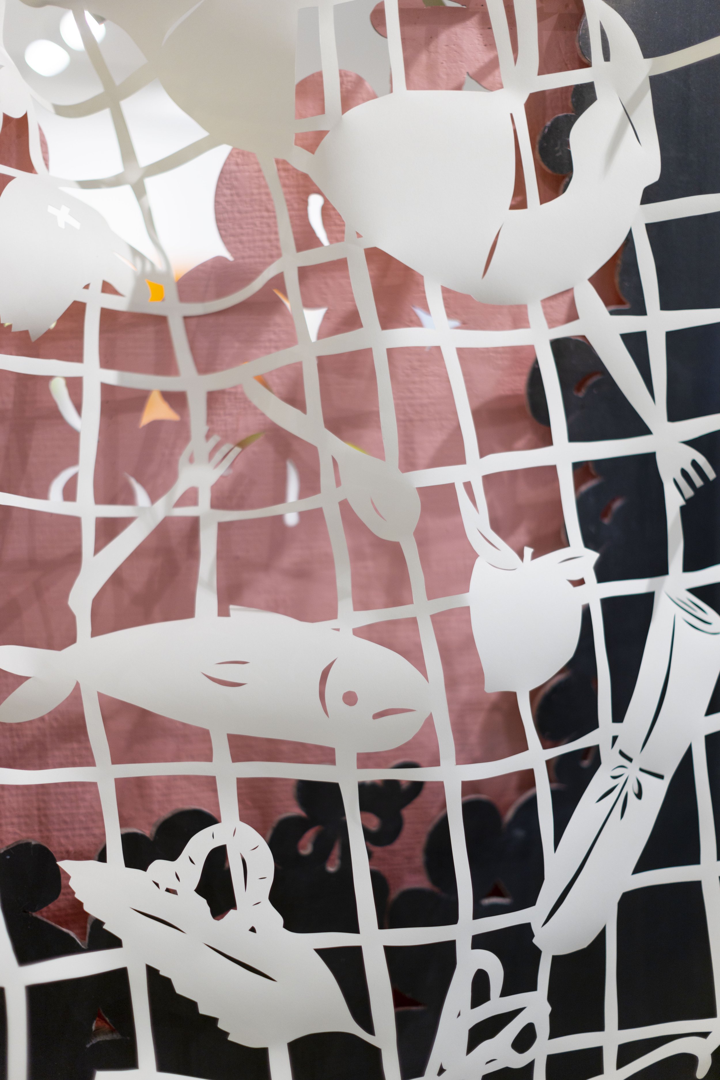 Paper cut detail of "Birth of Memory"