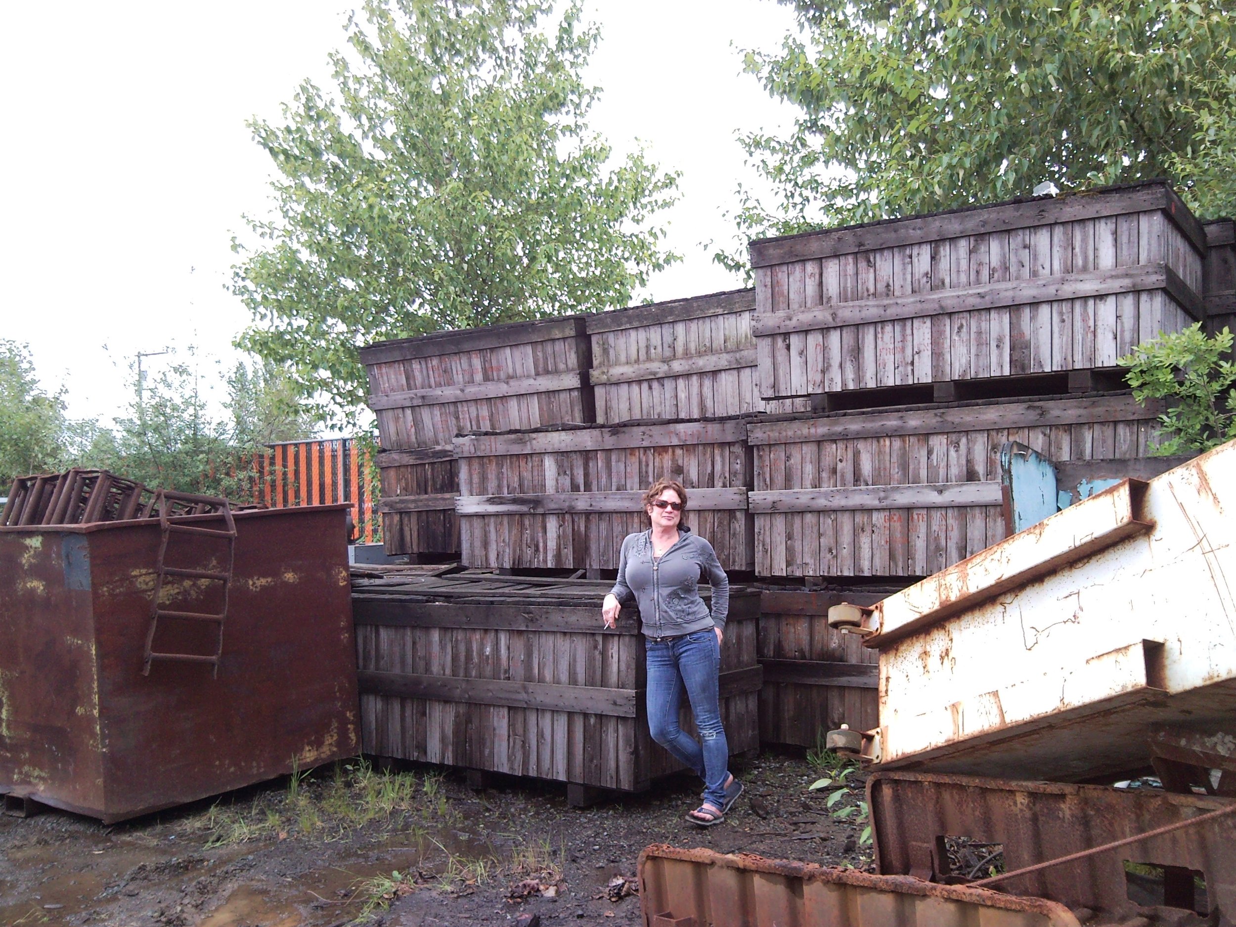 Jill Drllevich at Interwest Metals in Tacoma, where she discovered the nuclear fan blades