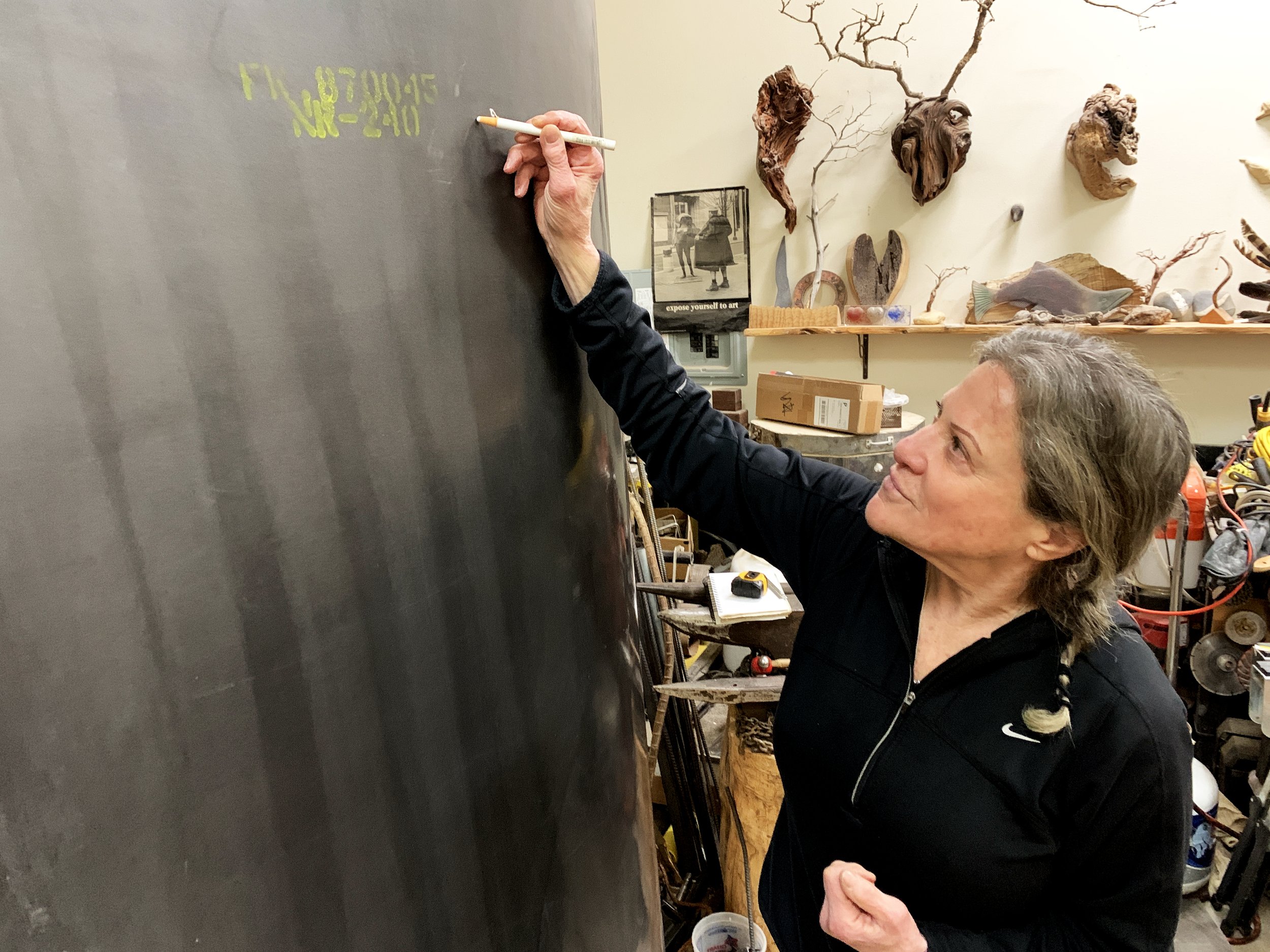 Jill Drllevich drawing on nuclear blade