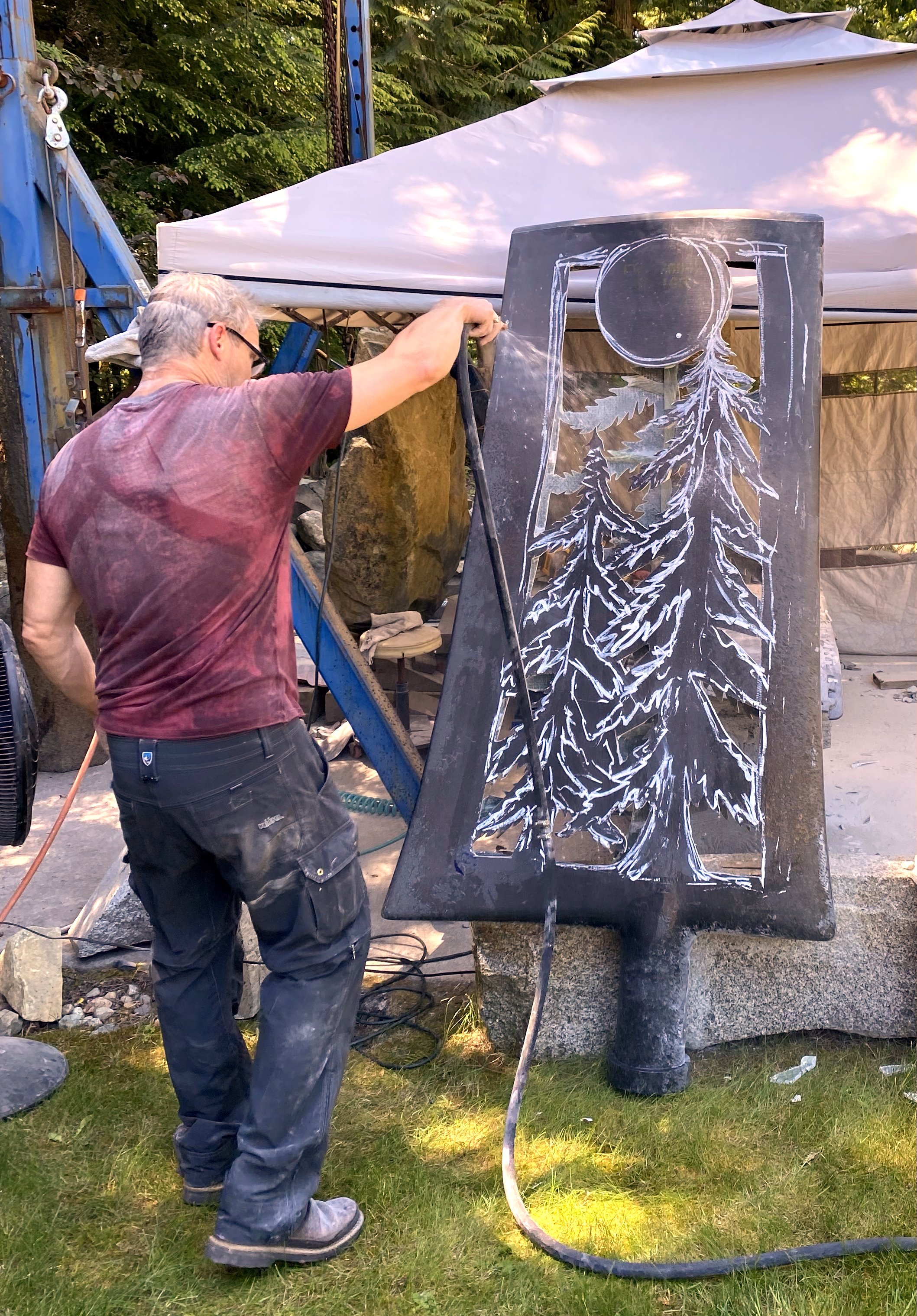 Craig Breitbach at his home studio