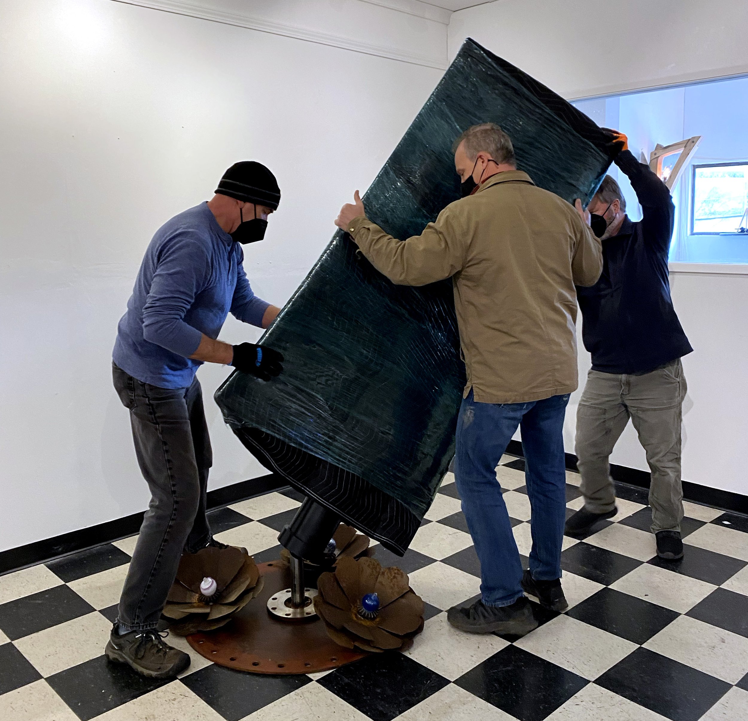 Installation day at FOGUE Studios