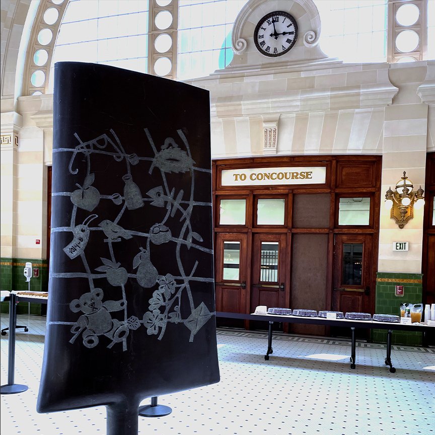 Sound Transit Memory Net installation