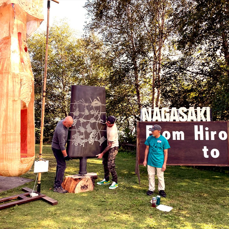 Nuclear blade sculpture